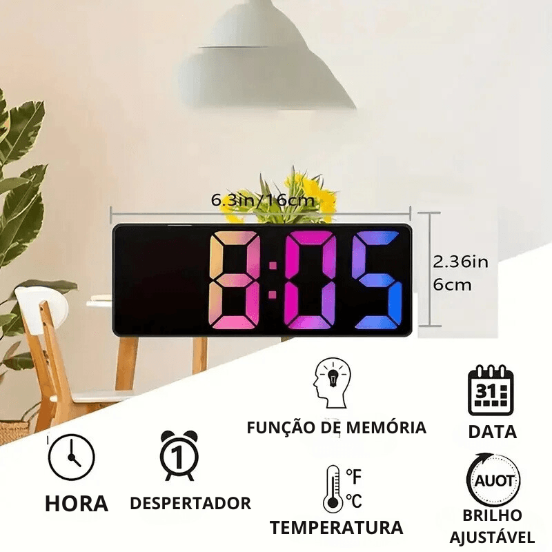 Despertador Digital LED