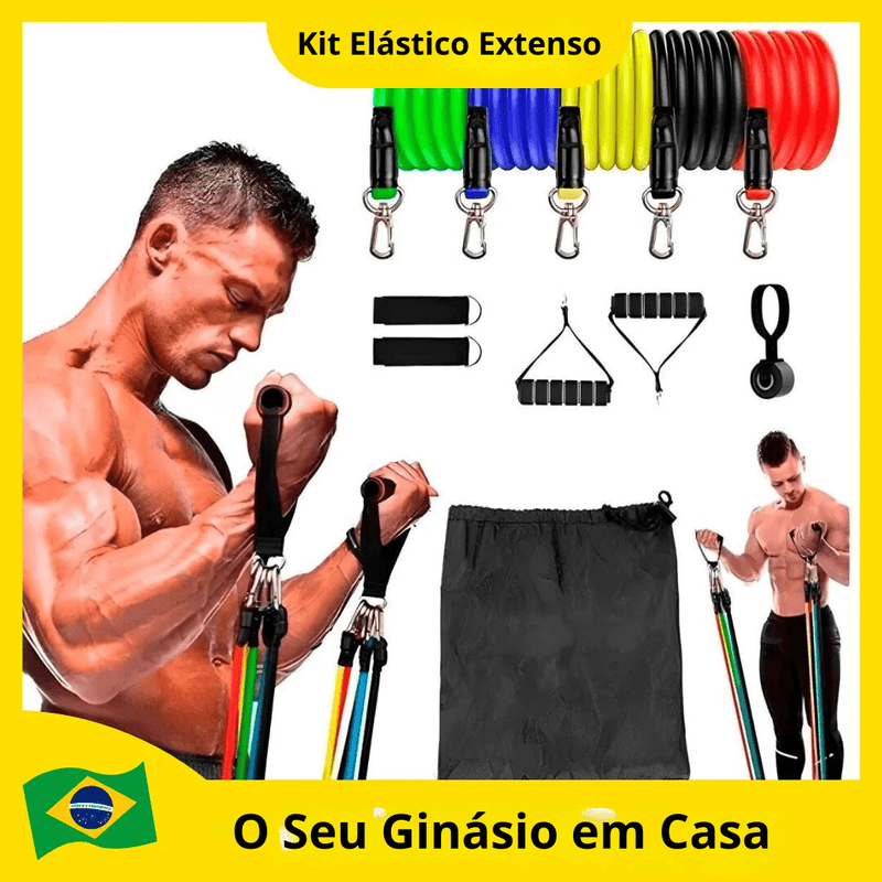 Kit Elástico Extensor: O Seu Ginásio em Casa